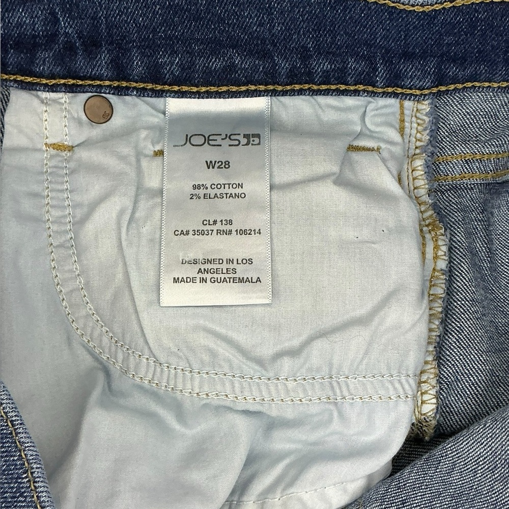 Joe’s Jeans Cut Off Denim Shorts Raw Hem Medium Wash Size 28 - Picture 8 of 8